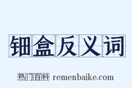 钿盒反义词是什么意思的图片